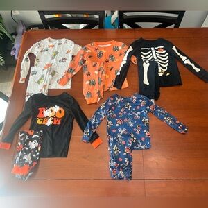 Carter's Kids Pajama Sets - Black, Orange, Blue